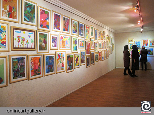 گزارش تصویری نمایشگاه نقاشی کودکان کرمان( 13 شهریور94)