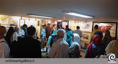 گزارش تصویری نمایشگاه صد اثر ، صد هنرمند در گالری گلستان( 2 مرداد94 )