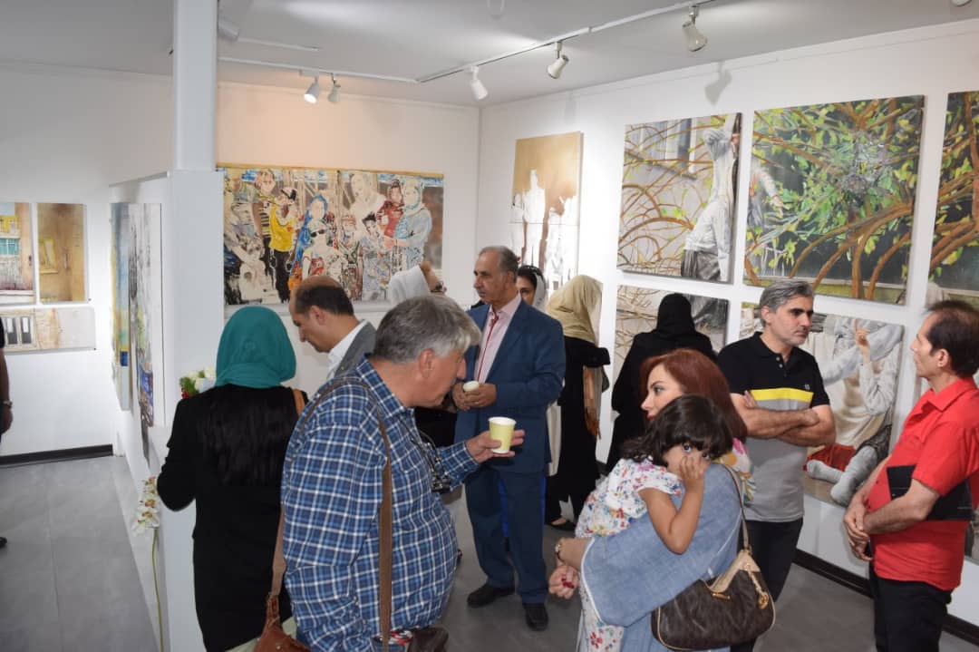 گزارش تصویری نقاشی های شهرام سیف در گالری پل