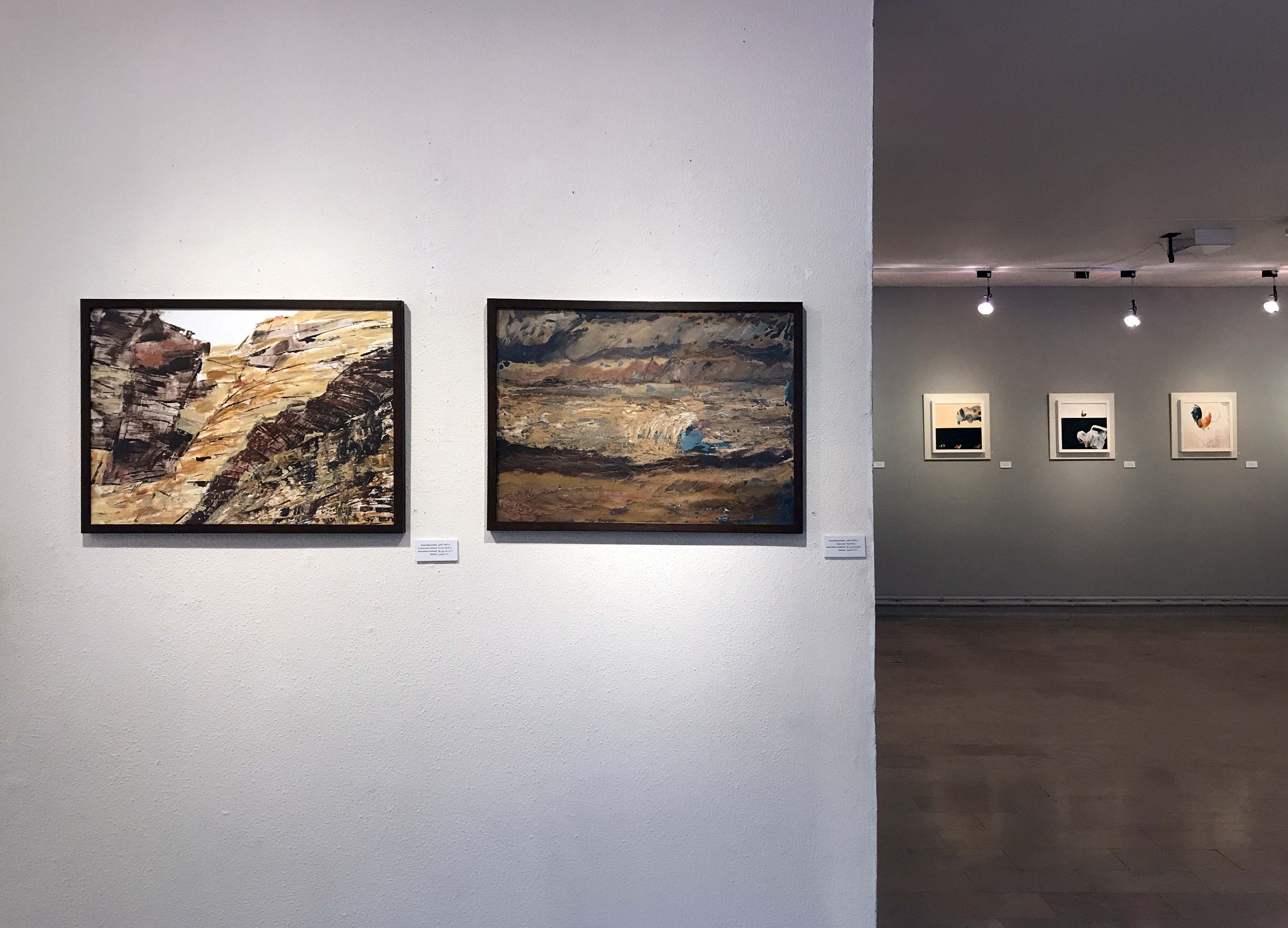 گزارش تصویری نمایشگاه گروهی "طبیعت از 9 نگاه" در گالری لاله