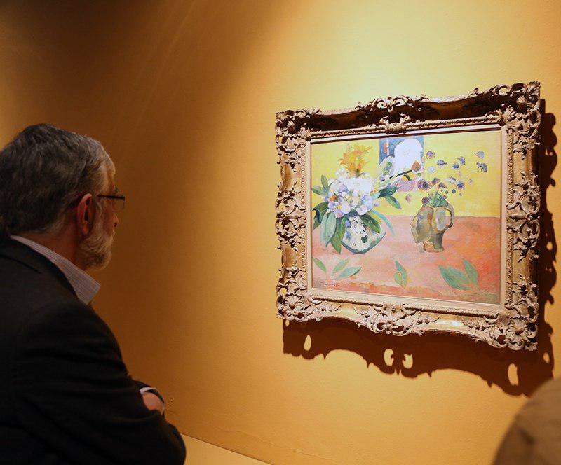 بازدید حداد عادل از نمایشگاه موزه هنرهای معاصر تهران / گزارش تصویری