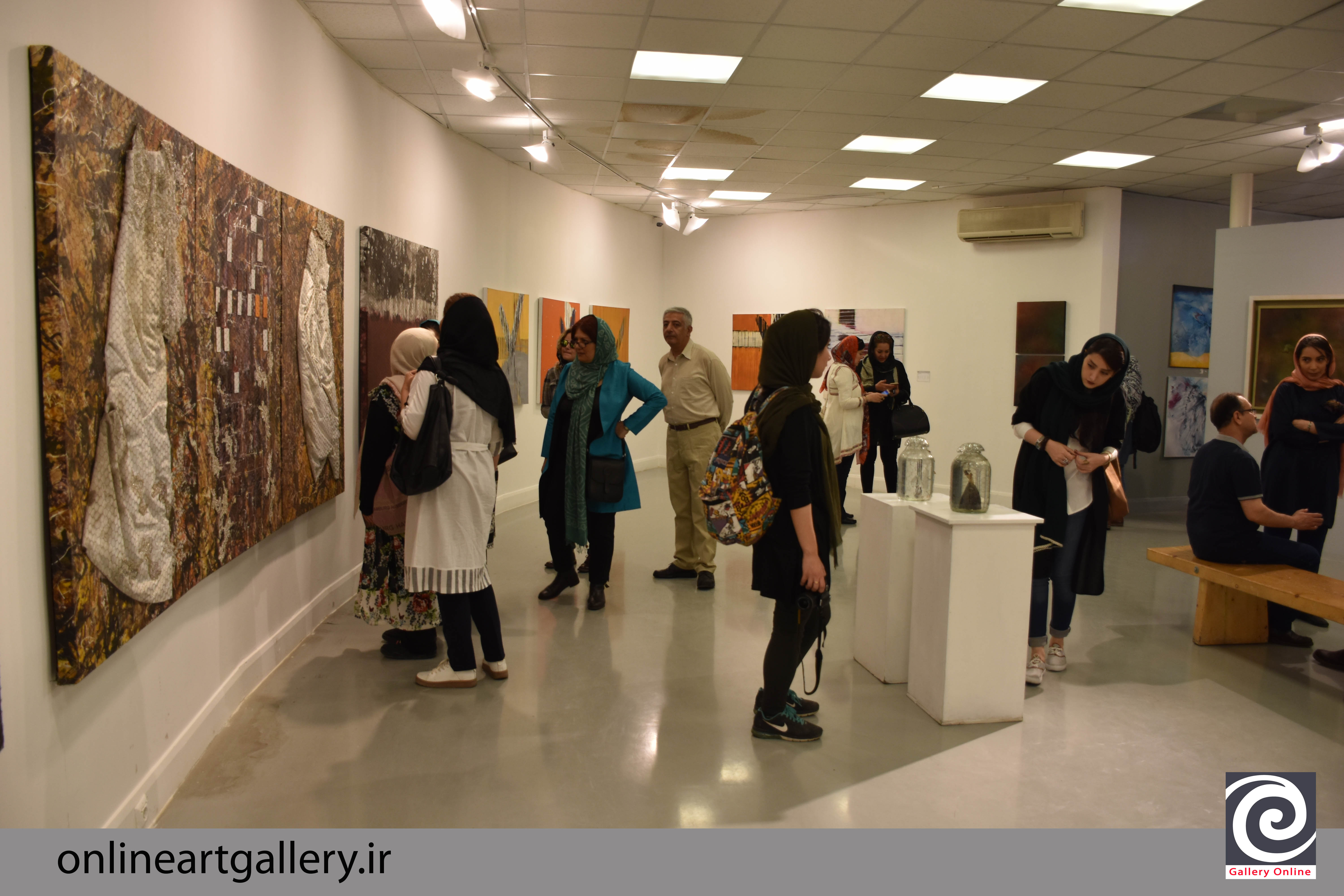 گزارش تصویری پنجمین کارنمای پژوهشی انجمن هنرمندان نقاش ایران در خانه هنرمندان ایران