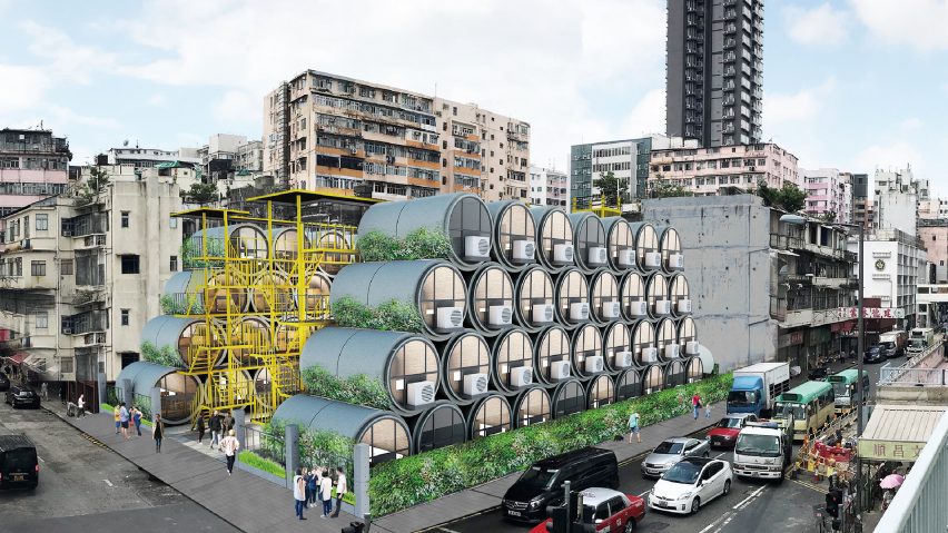 آپارتمان های کوچک در لوله های بتنی برای رفع بحران مسکن هنگ کنگ