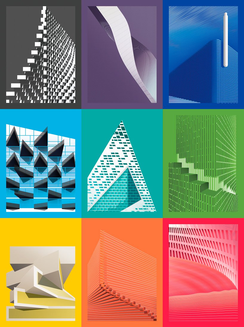 طراحی 9 پوستر در توصیف پروژه های بزرگ معماری