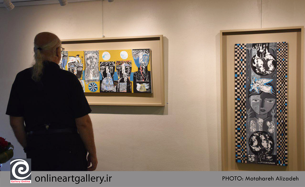 گزارش تصویری نمایشگاه نقاشی های سارا جعفری (بخش اول)