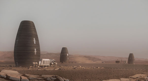 زیستگاهی باقابلیت چاپ سه‌بعدی در مریخ