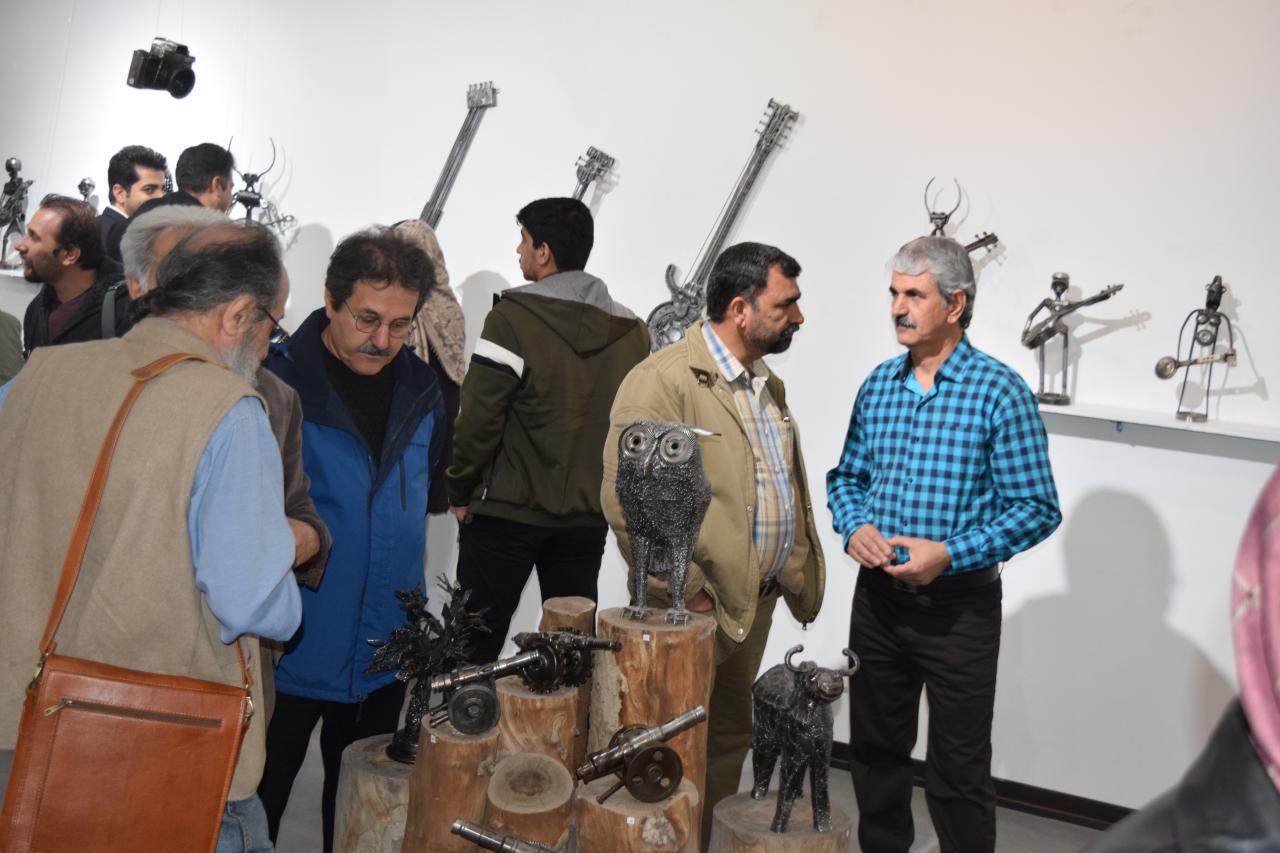 گزارش تصویری نمایشگاه "خیال های آهنی" در گالری پل
