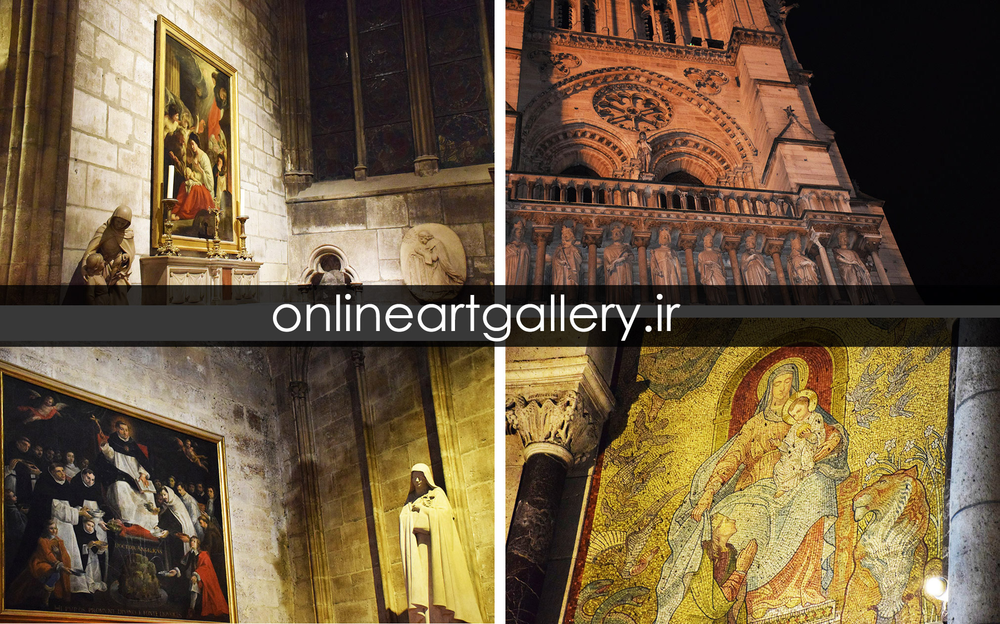 گزارش تصویری از آثار هنری و فضای داخلی کلیسای نوتردام پاریس (بخش دوم)