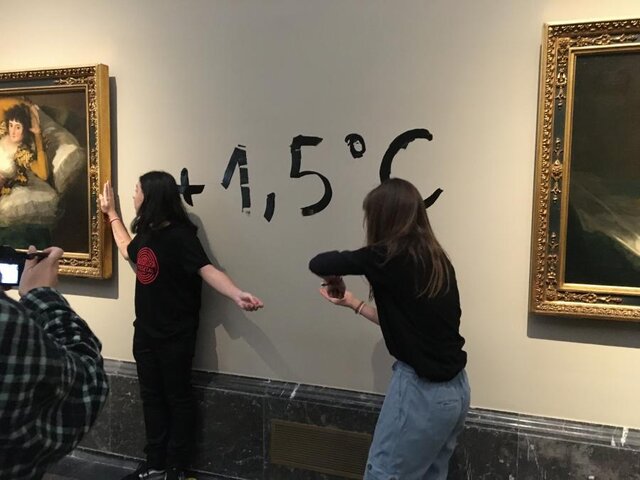 Climate Activists Glue Themselves to Goya Paintings at Madrid`s Prado Museum