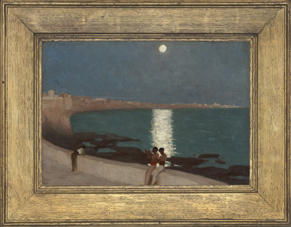 Frederic Leighton`s only known painting of moon over water to go on show after being lost for a century