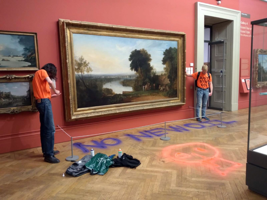 Activists Who Glued Themselves to a JMW Turner Painting Spared Prison Time