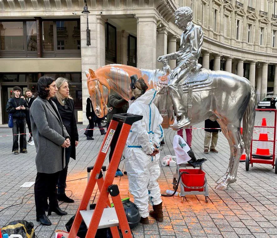 As U.N. Climate Talks Continued in Egypt, Protesters Simultaneously Targeted Sculptures in Three European Cities