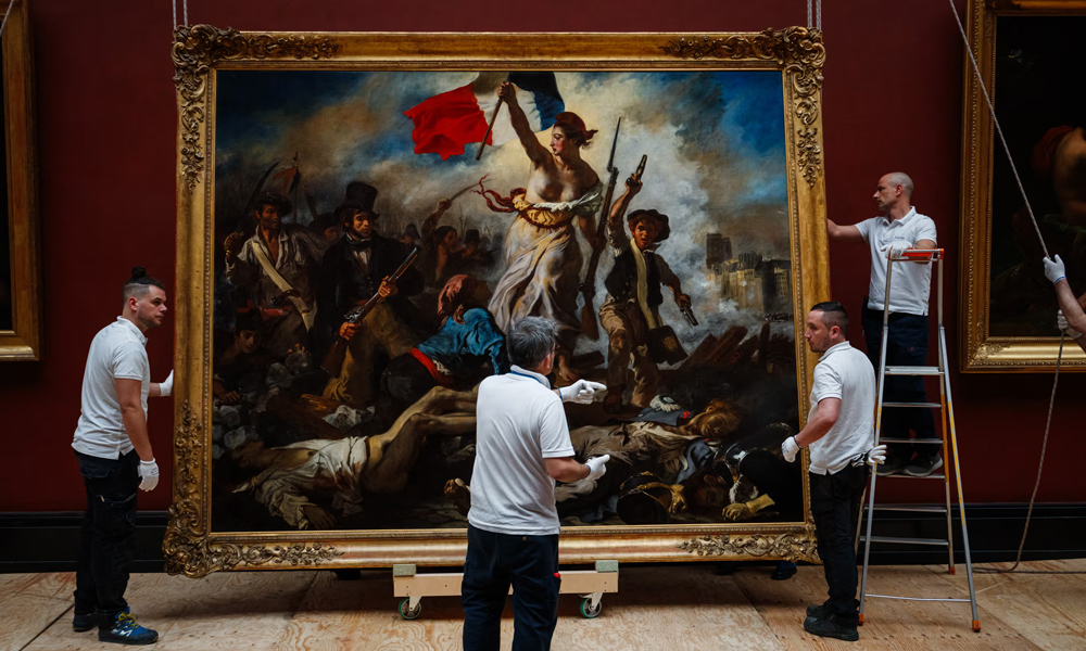 Delacroix`s Liberty shows her true colours after Louvre restoration