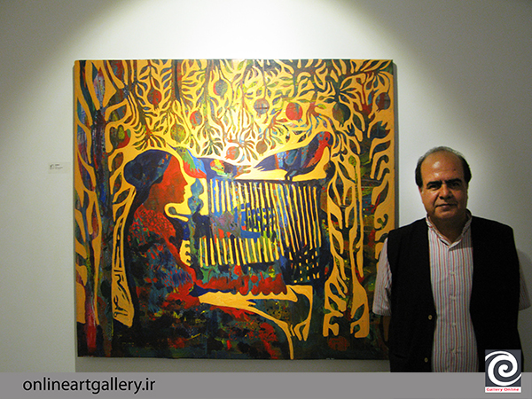 گزارش تصویری از نمایشگاه نقاشی رضا هدایت در گالری شیرین