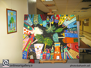 گزارش تصویری نمایشگاه گروهی نقاشی کودکان و نوجوانان در فرهنگسرای رسانه