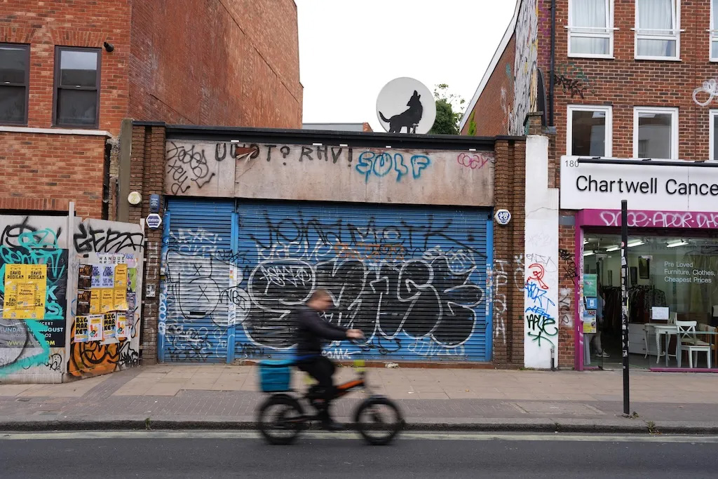 Banksy Unveils Fourth Piece in London: A Howling Wolf Joins an Ark of Animals