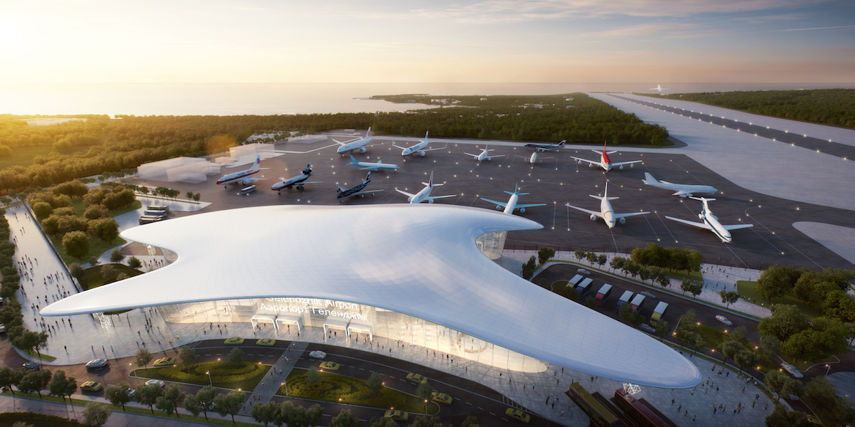 طرح Fuksas منتخب ساخت فرودگاه Gelendzhik روسیه