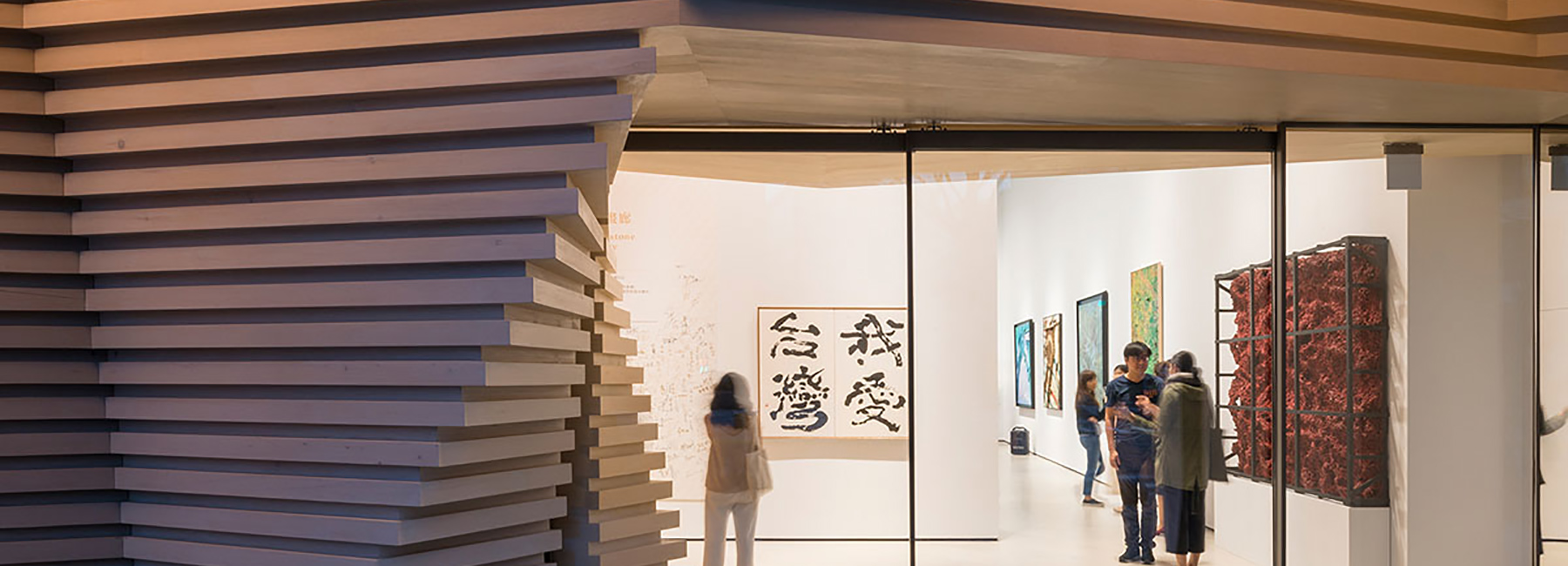 خلاقیت در طراحی گالری سنگ سفید taipei تایوان با استفاده از فضای ارگانیک