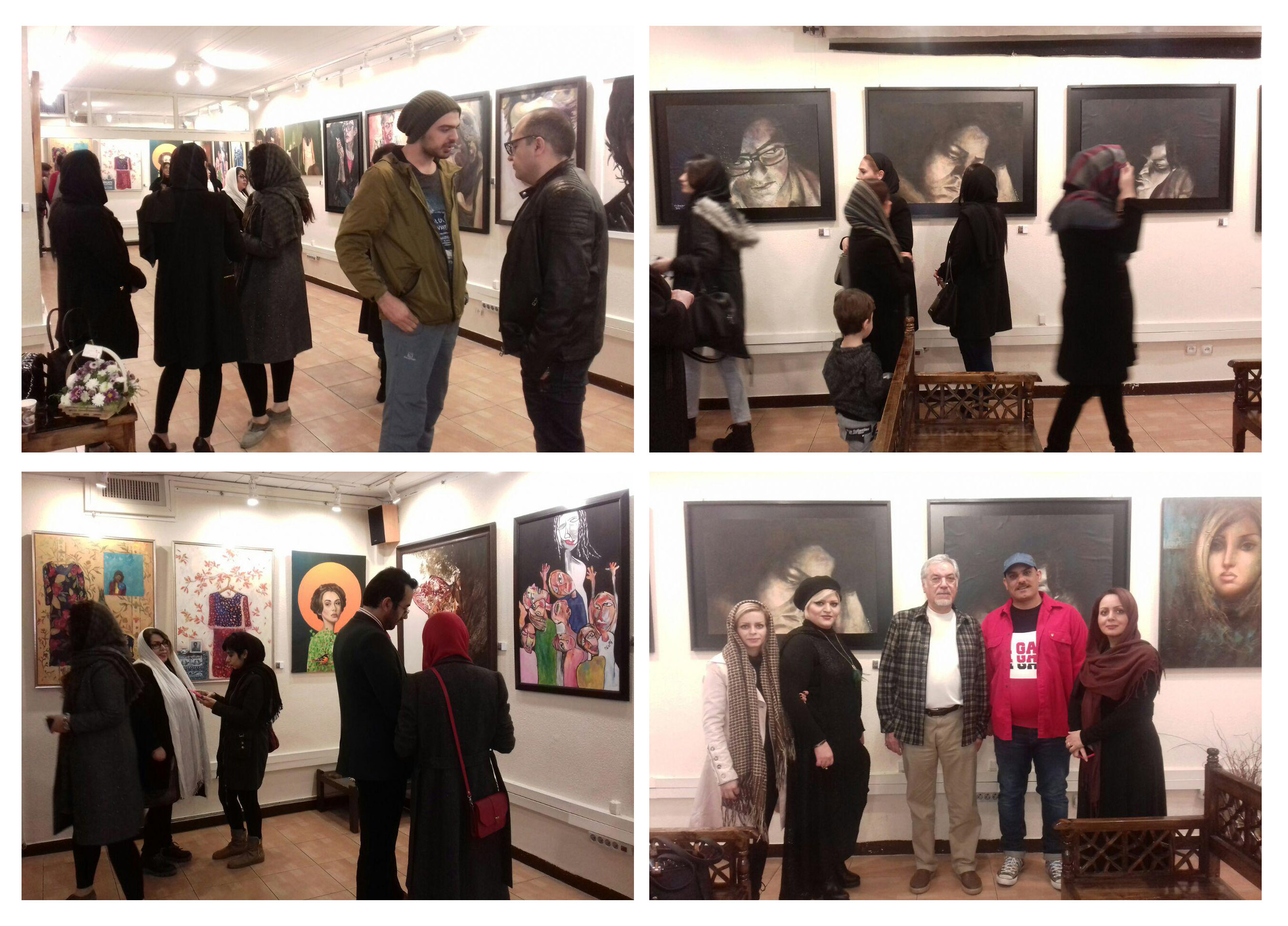 گزارش تصویری سومین نمایشگاه نقاشی گروه هنری کیچ در نگارخانه «خانه ی عکاسان جوان»