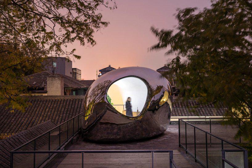 MAD architects builds hutong bubble into fabric of beijing neighborhood