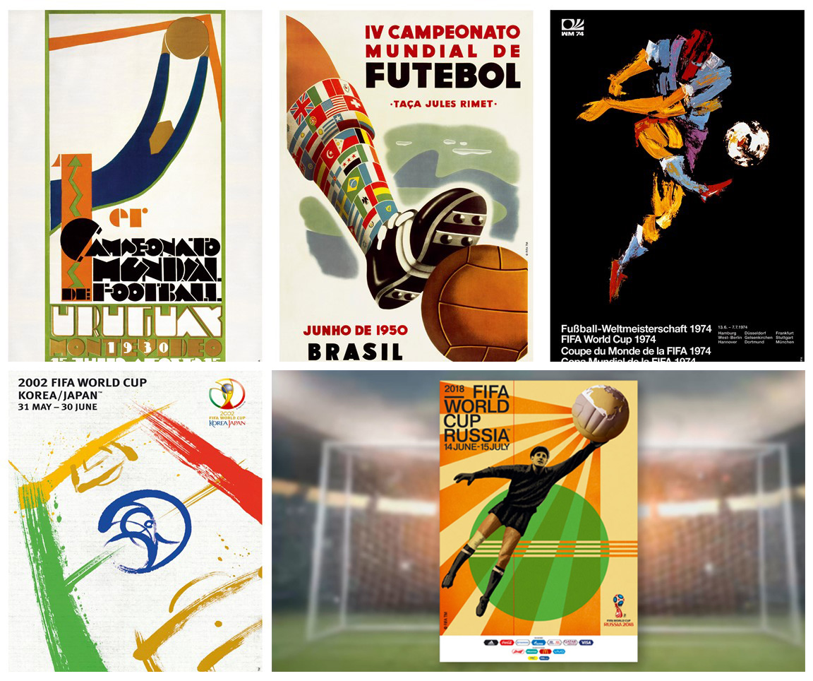 پوسترهای جام جهانی از سال 1930 تا 2018