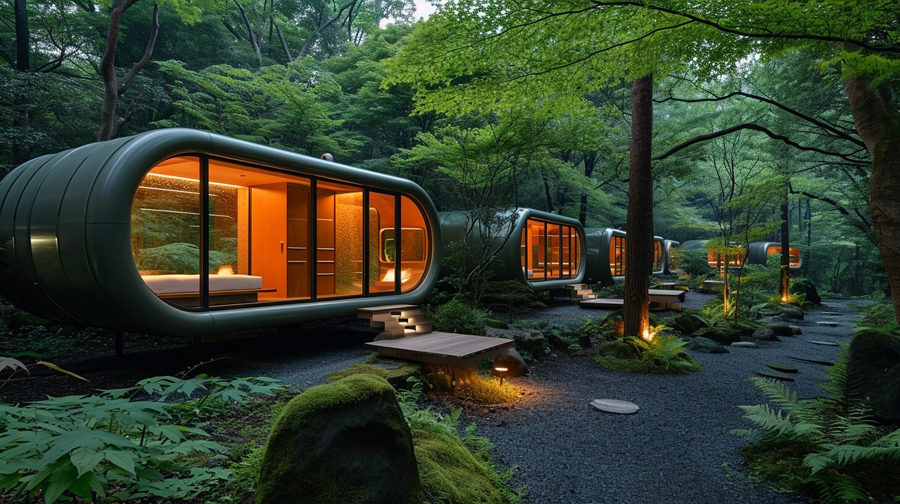 اقامتگاهی بی نظیر در جنگل Daigoji ژاپن